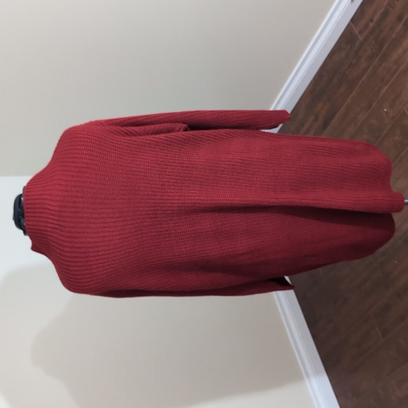 Joe Fresh| NWT Red Long Sleeve Mock Neck Midi Knit Sweater Dress - Picture 3 of 13